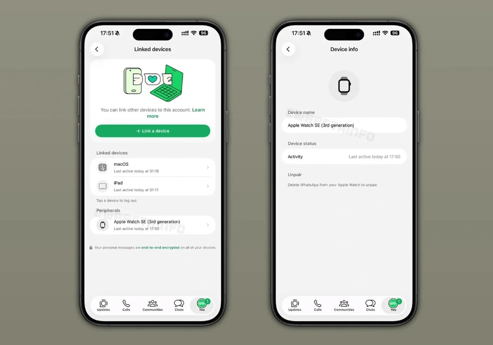 واتساب, آبل, ساعة آبل, تحديث واتساب, مزايا جديدة, إدارة المحادثات, تخزين الوسائط