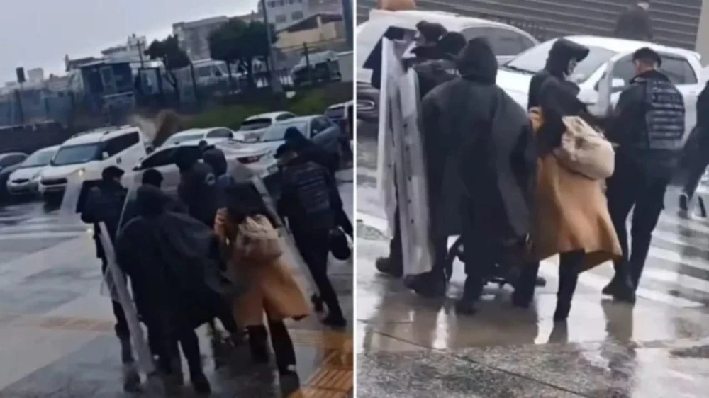 أم, طفل, عاصفة, تركيا أم, طفل, عاصفة, تركيا